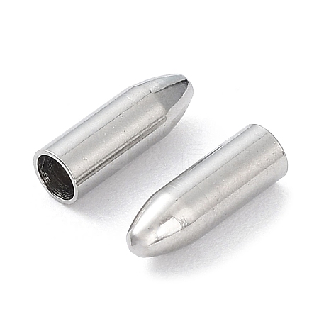 Non-Tarnish 304 Stainless Steel Cord Ends LS-STAS-P327-13P-1