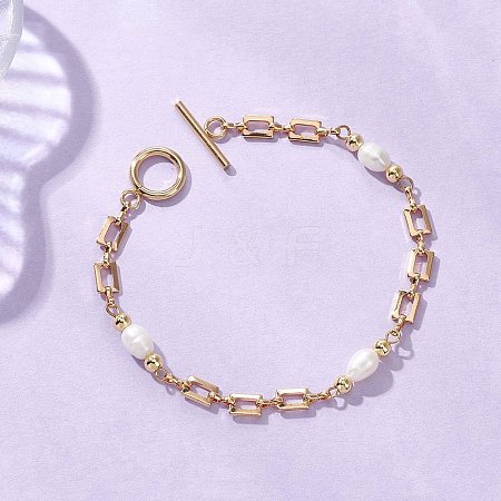 Brass Chains Bracelets for Women BJEW-JB13027-1