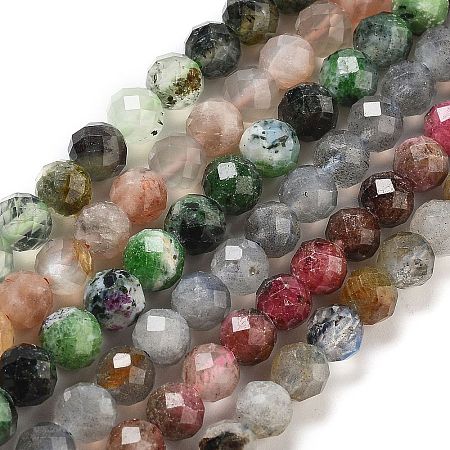Natural Mixed Stone Beads Strands G-G161-A03-02-1