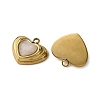 304 Stainless Steel Cat Eye Pendants STAS-P406-05G-2