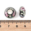 Lampwork & Brass Core European Beads LAMP-P019-01P-09-3