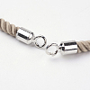 Nylon Twisted Cord Bracelet Making MAK-K006-02P-2