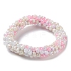 Crochet Glass Beads Braided Stretch Bracelet LS-BJEW-K232-01P-1