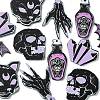 12Pcs 6 Styles Halloween Acrylic Pendants SACR-CJ0001-21-3