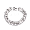 Tarnish Resistant 304 Stainless Steel Curb Chain Bracelets BJEW-I274-02P-1