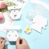 40Pcs Paper Jewelry Display Cards CDIS-FS0001-32B-5