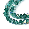 Electroplate Transparent Glass Beads Strands GLAA-N021-4mm-05-3
