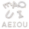 5Pcs 5 Styles Handmade Polymer Clay Rhinestone Big Pendants FIND-BT0001-39B-1