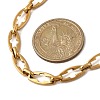 304 Stainless Steel Cross Link Chain Necklaces for Women Men NJEW-JN05433-01-3