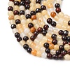 Natural Red Bloodstone and Yellow Jade Beads Strands G-Z116-A17-2mm-4