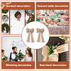 Polka Dot Pattern Linen Bowknot Ornament DIY-WH0248-343-6