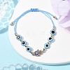 Resin Evil Eye Braided Bead Bracelets for Women BJEW-FS00018-02-2