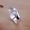 Fashionable Brass Heart Charm Finger Rings For Women RJEW-BB13201-6-2