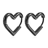 Heart Titanium Steel Hoop Earrings PW-WG7B21D-02-1