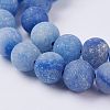 Dyed & Heated Natural Blue Aventurine Beads Strands G-J376-31-8mm-3