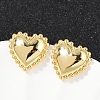 Brass Stud Earrings EJEW-H154-06G-3