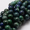 Natural Chrysocolla and Lapis Lazuli Beads Strands G-E329-12mm-42-1