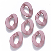 Opaque Spray Painted Acrylic Linking Rings OACR-S036-001B-I03-3