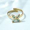 304 Stainless Steel Cubic Zirconia Finger Rings RJEW-C169-01G-3