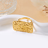 Adjustable 304 Stainless Steel Cuff Open Rings for Women WG3C360-04-1