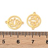 925 Sterling Silver Hollow Connector Charms STER-A046-01G-3