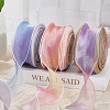 1 Bag Gradient Color Organza Ribbon OHAR-CY0001-01B-4