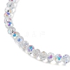 4Pcs Faceted Glass Beaded Stretch Bracelets Set BJEW-WH0016-37B-4
