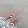 2 Pairs Alloy Stud Earrings for Women EJEW-FS0001-27B-1