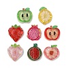 Fruit Transparent Resin & Paillette Cabochons RESI-C074-04-1