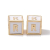Rack Plating Brass Enamel Beads KK-B060-04G-04R-2