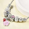 Alloy Enamel European Beads Charm Bracelets BJEW-F495-16P-5