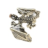 Glow in the Dark Luminous Brass Open Cuff Ring PW-WG90626-03-3