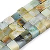 Natural Flower Amazonite Beads Strands G-T139-8x8-31A-4