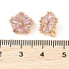 Brass Pave Cubic Zirconia Spacer Bars LS-KK-B090-03A-02G-3