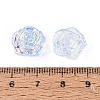 Electroplate Transparent Glass Beads Strands EGLA-N056-02A-07-4