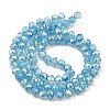 Spray Painted Imitation Jade Glass Beads Strands GLAA-P058-01B-02-2