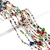 Mixed Electroplate Glass Beads Strands EGLA-A003-01-6