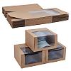 Paper Cap Hat Packing Boxes with Visible Window CON-WH0043-304B-1