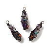 Natural Amethyst Pointed Big Pendants G-G860-03R-01-1