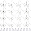 28Pcs Bowknot Shape Brass Earring Hook DIY-SP0001-06P-1
