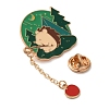 Zinc Alloy Enamel Animal Fishing Pins JEWB-C033-01F-3