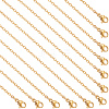 Beebeecraft 12Pcs 2mm 304 Stainless Steel Rolo Chain Necklaces for Men Women NJEW-BBC0001-01-1