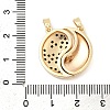 Valentine's Day Brass Micro Pave Cubic Zirconia Split Pendants LS-KK-H251-01B-G-3