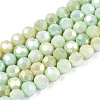 Anti-Tarnish Electroplate Glass Beads Strands EGLA-ZX010-6mm-12-1