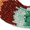 Gradient Color Natural Agate Beads Strands GG-CBA4399-A04-01B-4
