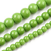 Opaque Solid Color Glass Beads Strands GLAA-T032-P4mm-06-4