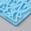 DIY Letter A~Z Holographic Connector Charm Silicone Molds DIY-TAC0026-03-4