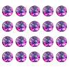 Half Round/Dome Tree Pattern Glass Flatback Cabochons for DIY Projects GGLA-YW0001-14H-1