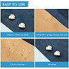 160Pcs 4 Colors Brass Studs Rivets KK-GF0001-23B-6