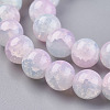 Crackle Glass Beads Strands X-LAMP-P048-A10-3